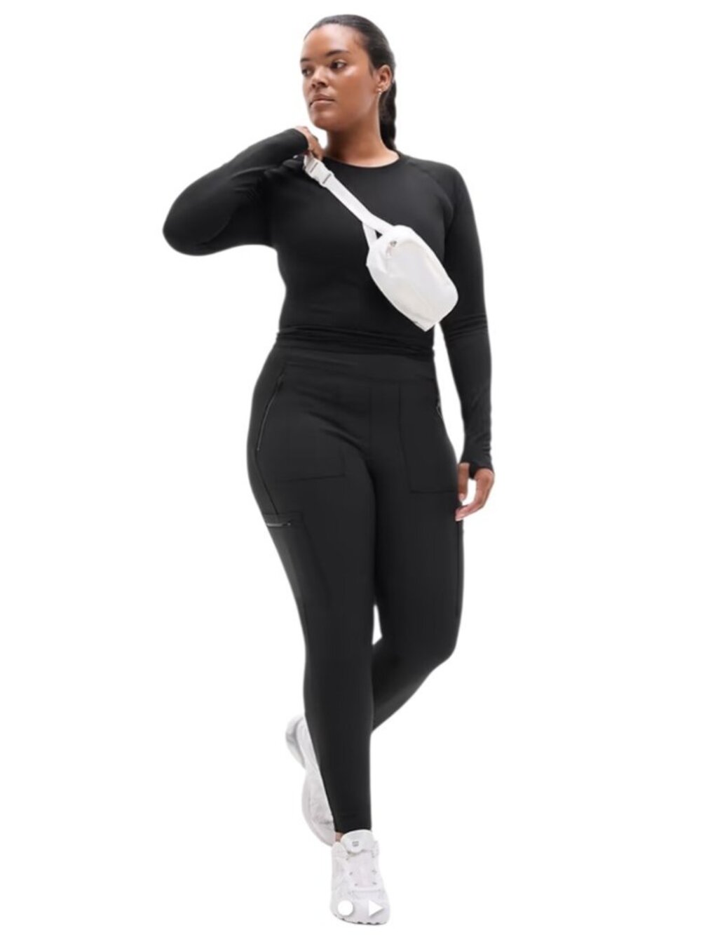 Athleta Plus Size Headlands Hybrid High Rise Cargo Legging